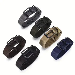 Buckle canvas men's belt outdoor sports youth jeans nylon belt daily leisure