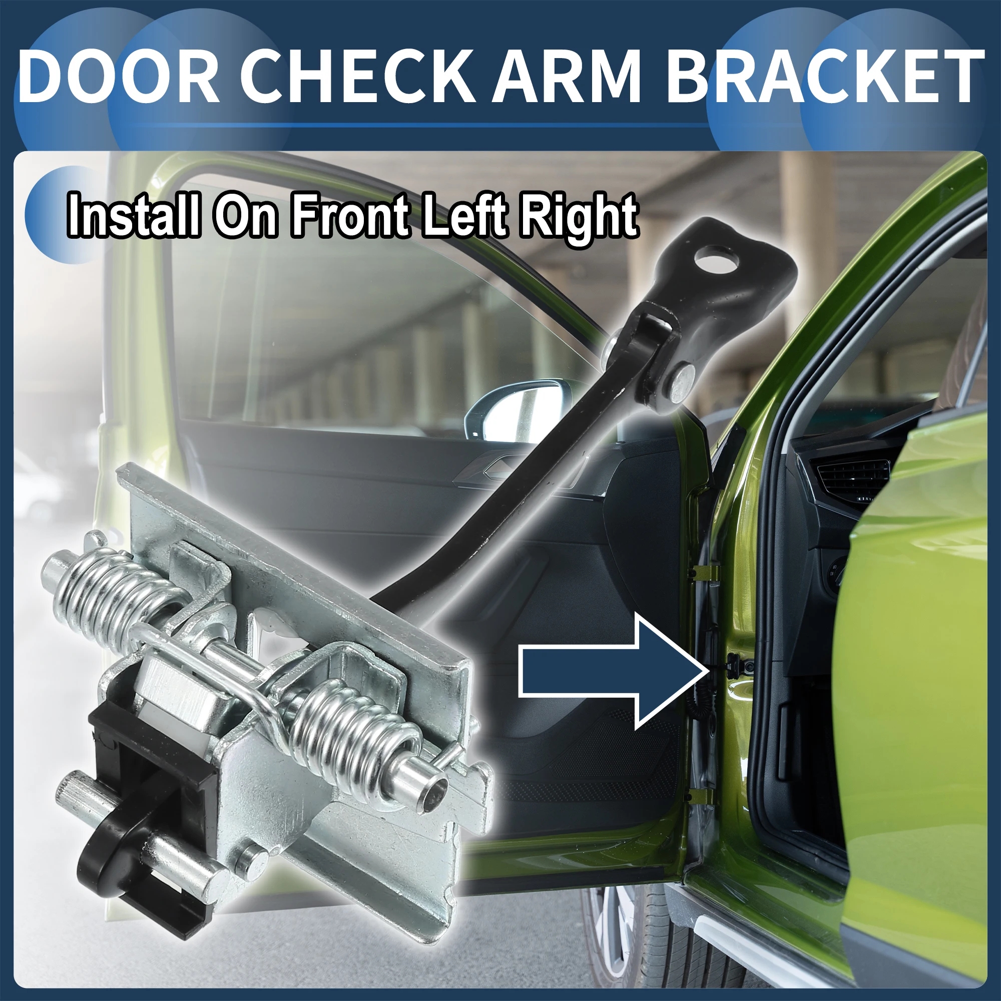 UXCELL Door Check Strap Stopper Limiter No.9181Q2 for Peugeot 5008 2009-2021