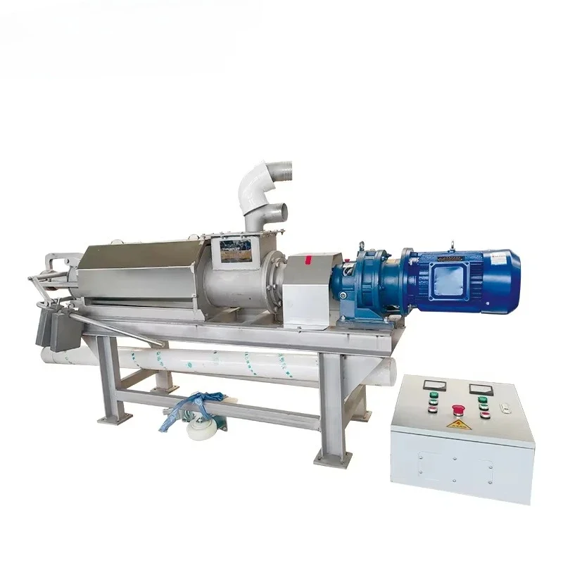 Screw Press Dewatering Machine Good Feedback | Pig Manure & Cow Dung Solid Liquid Separator for Livestock Farms