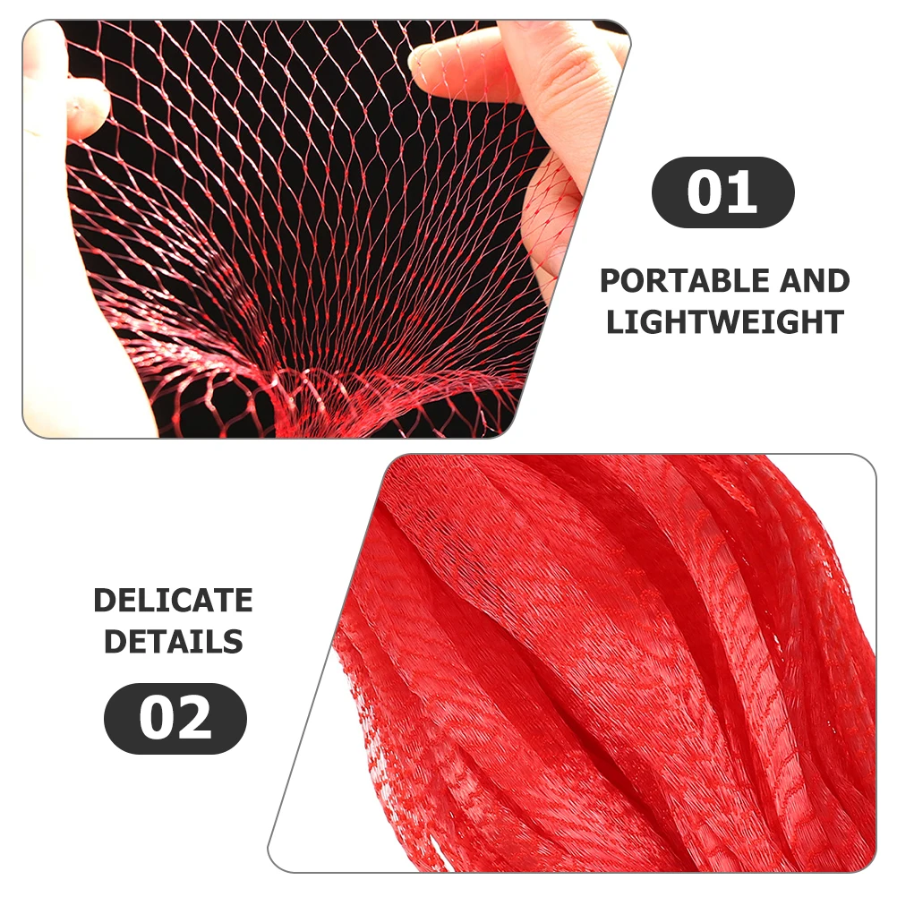 

50 Pcs Thickened Belt Mesh Bag Shopping Bags Watermelon Net Plastic Food Storage