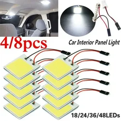 4 PCS Car Interior Accessories 18/24/48 SMD T10 4W 12V COB Car Interior Panel LED Lights Lamp Bulb Car Dome Light Car Panel