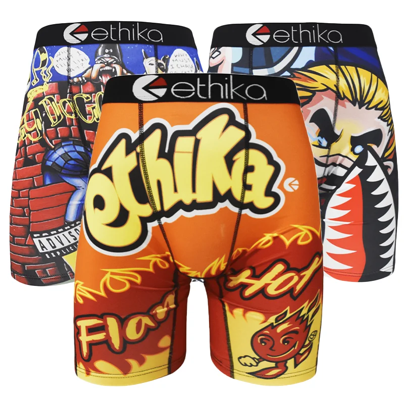 

1 Piece Men's Boxer Briefs Polyester Underwear S-XXXL Soft Comfortable Breathable Quick Dry Stretch Trunks for Men