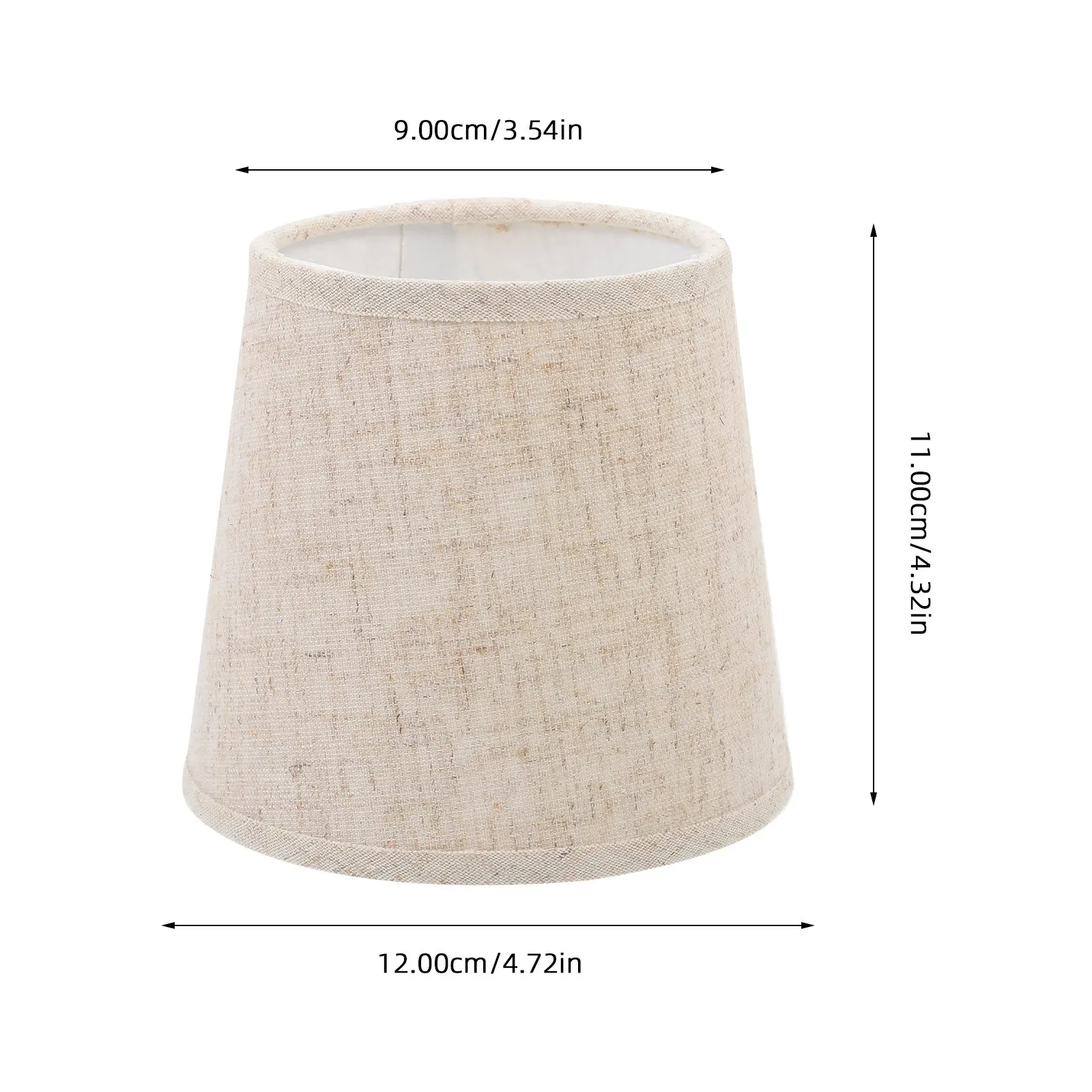 2Pcs Fabric Lamp Shade Iron Frame Table Lamp Cover Soft Light Diffuser for Bedroom Living Room Hotel Study Decorative Household