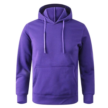 Men's and Women's Warm Sweatshirt Casual Solid Color Streetwear Pullovers Sport Fitness Pocket Hoodies Multi Color 6 Men's and Women's Warm Sweatshirt Casual Solid Color Streetwear Pullovers Sport Fitness Pocket Hoodies Multi Color 6