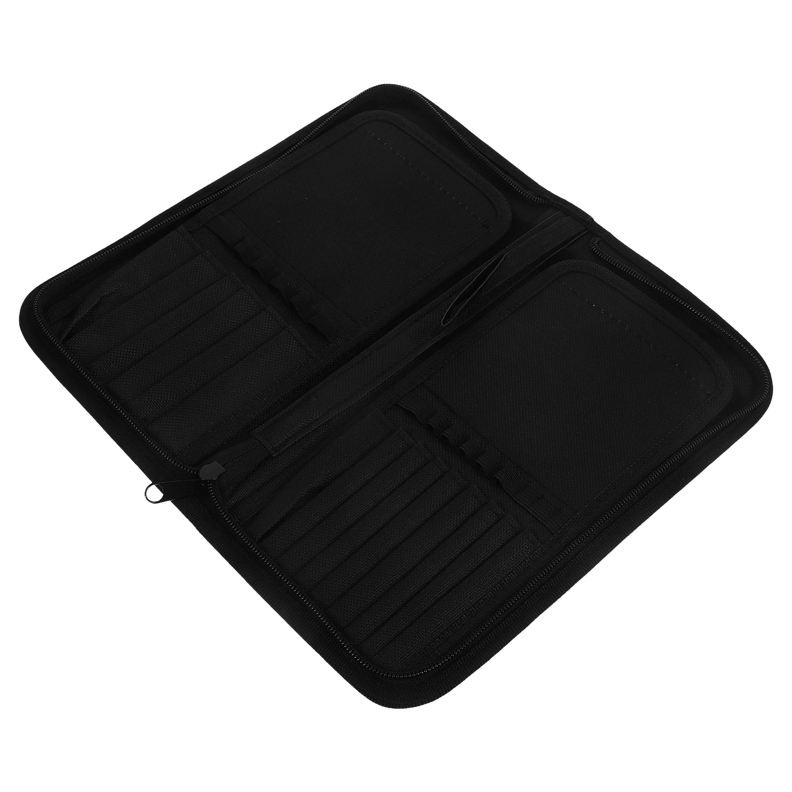 

1pc 15 Slots Paint Brush Holder Durable Canvas Pouch Fold Case Black Artist Paintbrush Storage Roll Up Travel Supplies