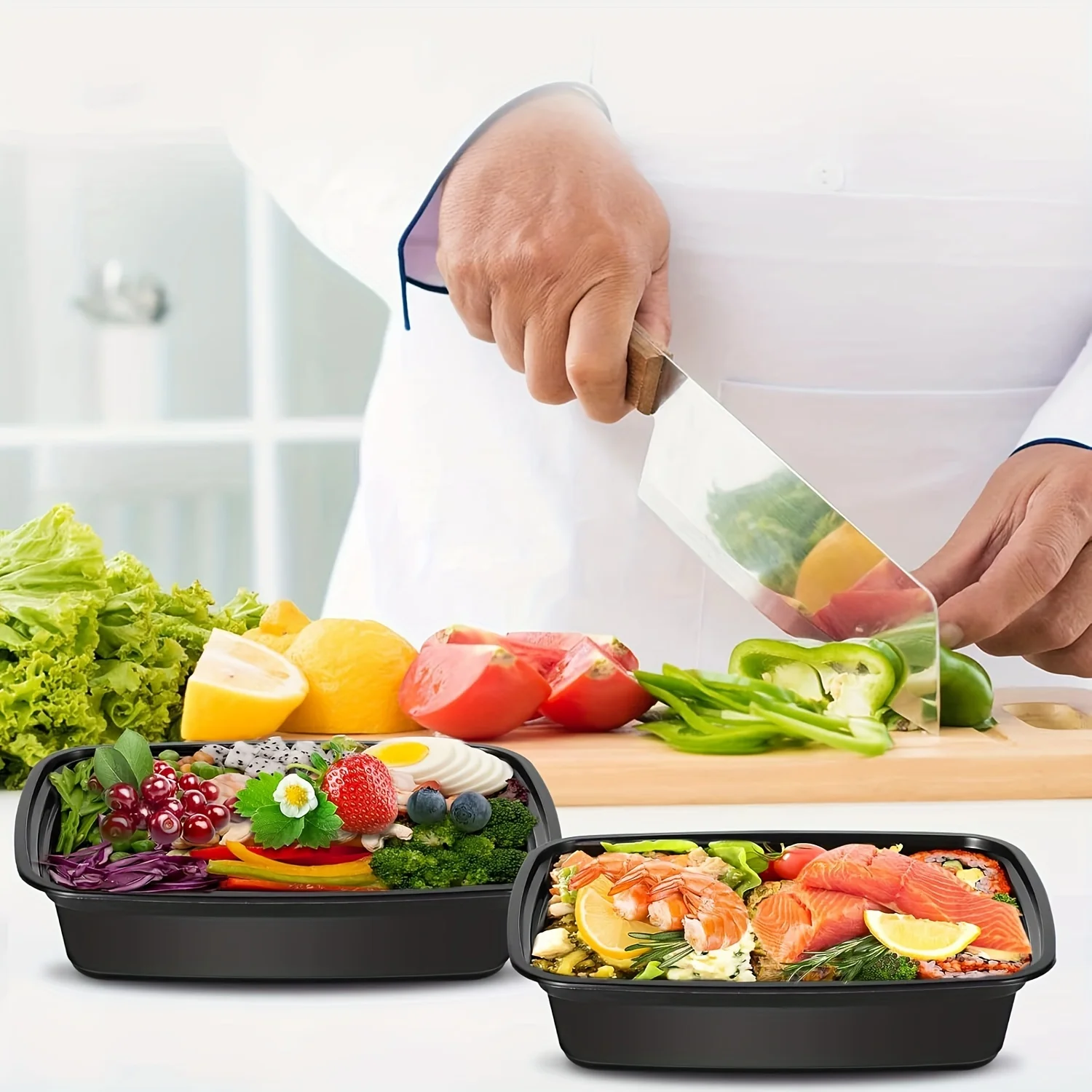 150 Sets, 32oz to-go Containers with Lids, Meal Prep Containers with Lids, Plastic Food Containers, Disposable Lunch Containers
