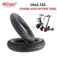 10 Inch 10x2.125 Inner Tube Outer Tyre For Navee N40 HX X7 Swagtron Swagcycle Turboant X7 Rubber Tire Scooter Part