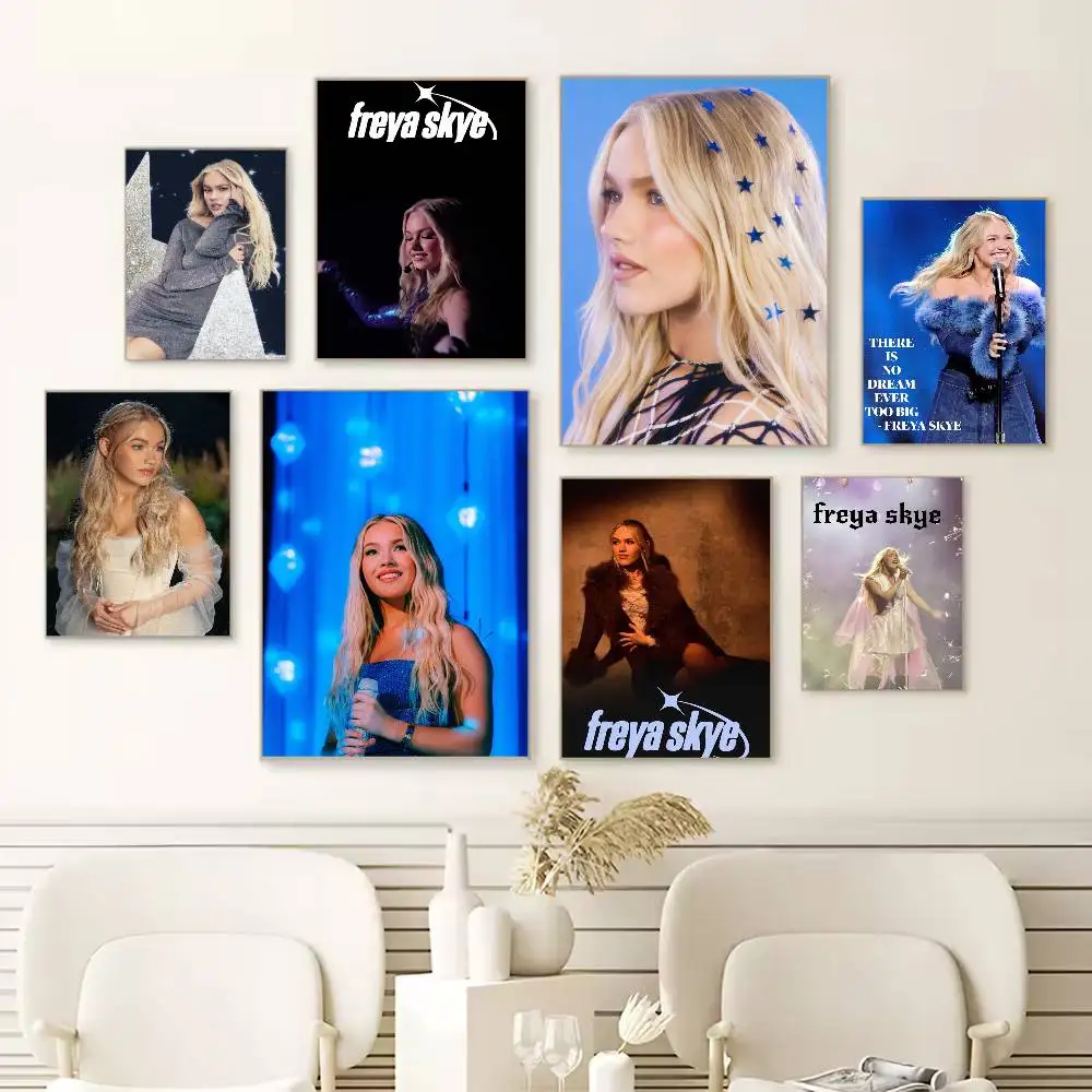 Singer F-Freya S-Skye Stardust 2026 Poster HD Quality Wall Art Retro Posters For Home Room Wall Decor Self Adhesive