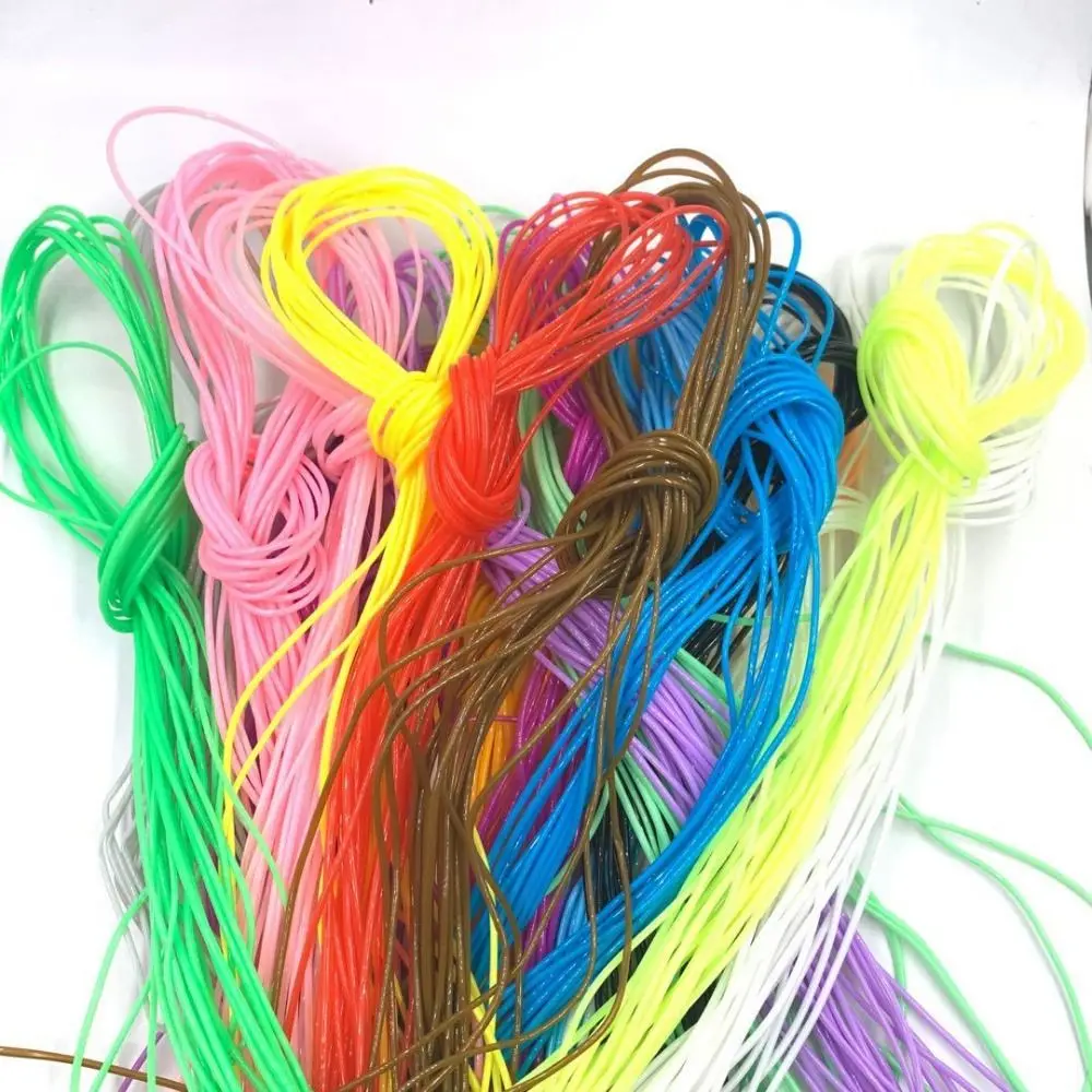 

200pcs Widely Application 20 Colors Colorful Braided Rope DIY 1M Weaving Strings 1.8mm Elastic Colored Ropes Jewelry Making