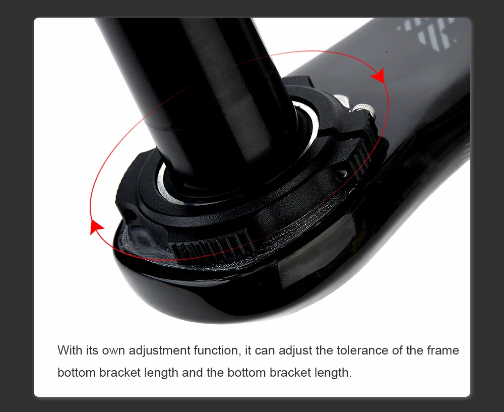 RIRO Carbon Fiber Kurbel Rennrad 11/12 Geschwindigkeit 50-34/53-39T Direct Mount Fahrrad Ultraleichte Kurbelgarnitur 170mm 46/48/50/52T Kettenblatt – Detail 13