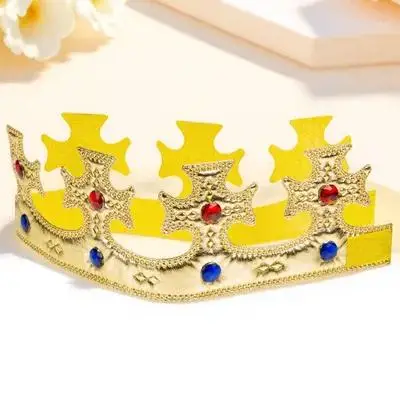 

Golden For Prince Kids Headwear for Party King Stage Kids Crown For Boys King Crown Halloween Costume Decorations
