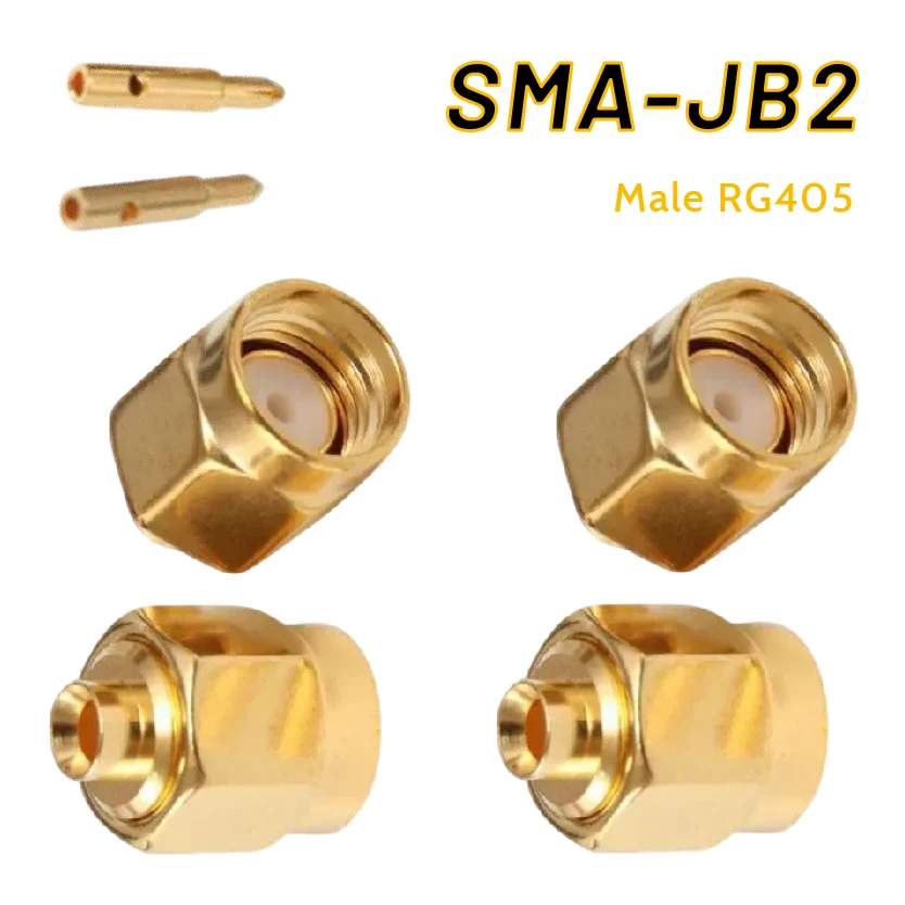 

Straight Goldplated SMA-JB2 Male Plug Female Jack RG405 Cable Adapter RF Coax Connector