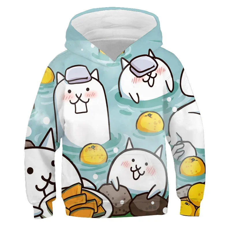 The Battle Cats Hoodie Sweatshirt Kids Autumn Clothes Girls Hoody Tracksuit Children Clothes Casual Boys Pullover Sudadera