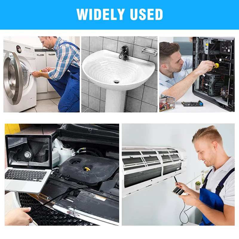 DDCAMERA 1080P USB Endoscoop Inspectiecamera 3 in 1 USB/Micro USB/Type-C Endoscoop Camera Borescope met LED-verlichting