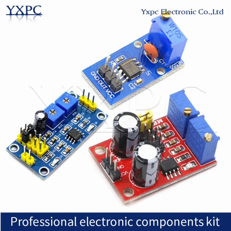 NE555 Adjustable Pulse Frequency Duty Cycle Generator Module Square Rectangular Wave Signal Generator for Stepper Motor Drive