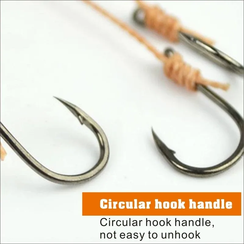 حار بيع المضادة لللف سلسلة الحصان القوية هوك 12 #   عالية الكربون الصلب سلسلة هوك المضادة للانزلاق الصيد الملحقات