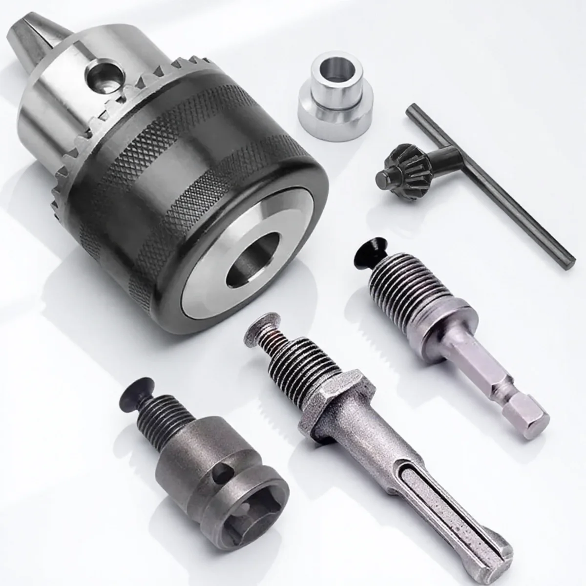 

Drill Chuck Adapter Convert Impact Wrench to Electric Drill 1.5-10mm 38UNF Lightweight Reliable