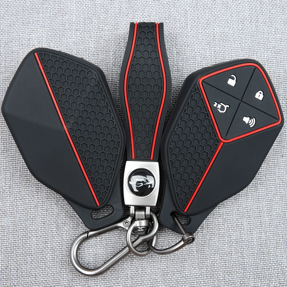 For Changan Deepal S7 S07 S09 SL03 S05 G318 2024 2025 Key Sleeve With Carabiner Textured Shock Absorbing Non Slip Grip Precise