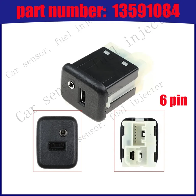 Q+ Good Quality New Auxiliary AUX USB Jack Port for For Opel GM Chevrolet 13591084