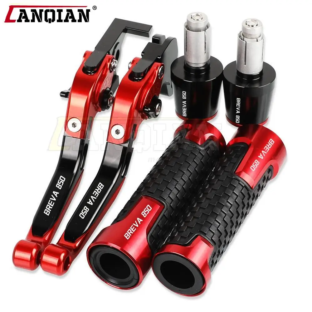 

BReva 850 Motorcycle Accessories Aluminum Brake Clutch Levers Handlebar Hand Grips Ends For MOTO GUZZI BReva850 2006 2007 2008