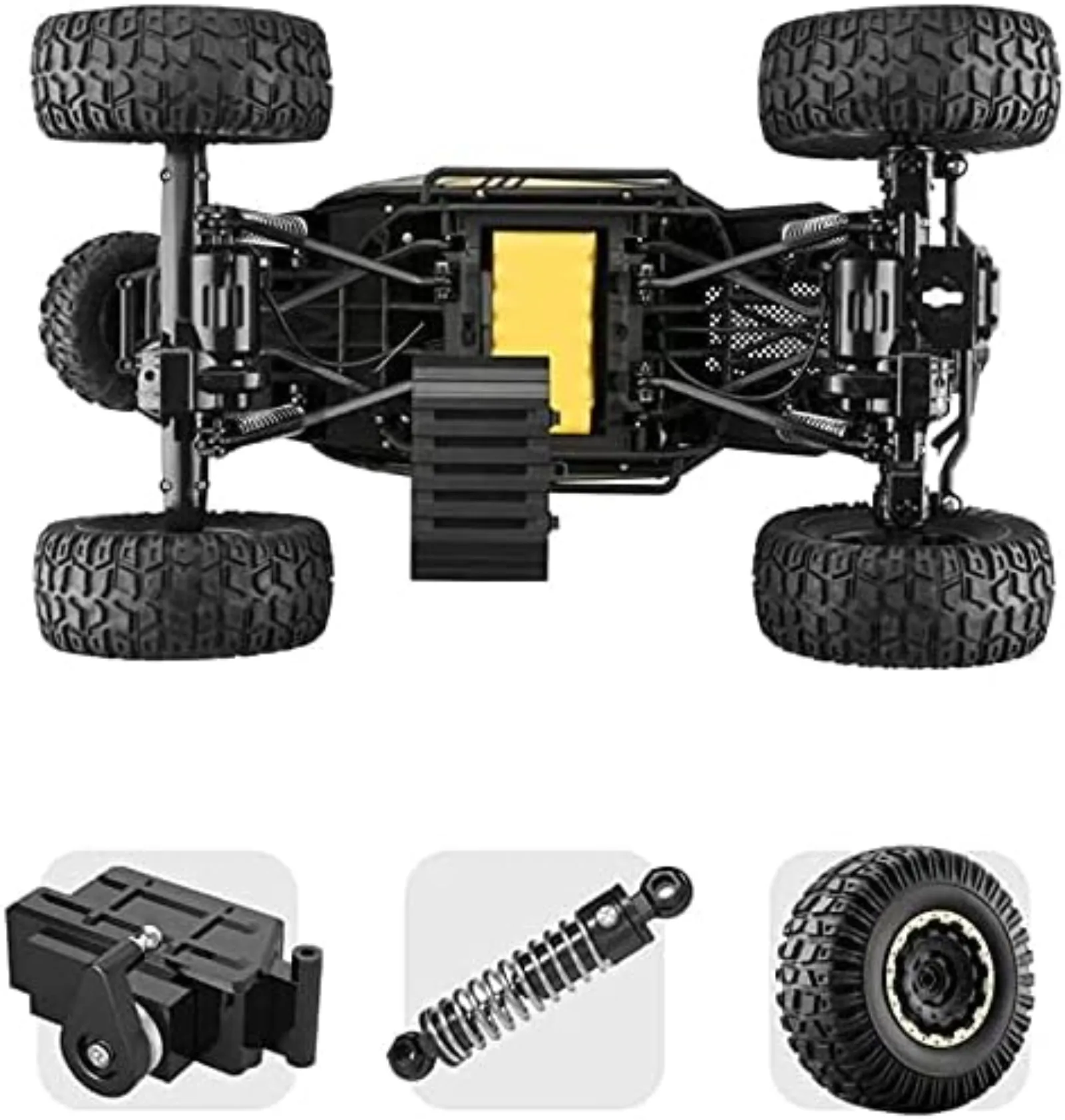 Duża 50CM 1:8 2.4Ghz zdalnie sterowana ciężarówka samochód ze stopu metalu 4WD RC samochód terenowy 4x4 samochód elektryczny zabawka dla dzieci