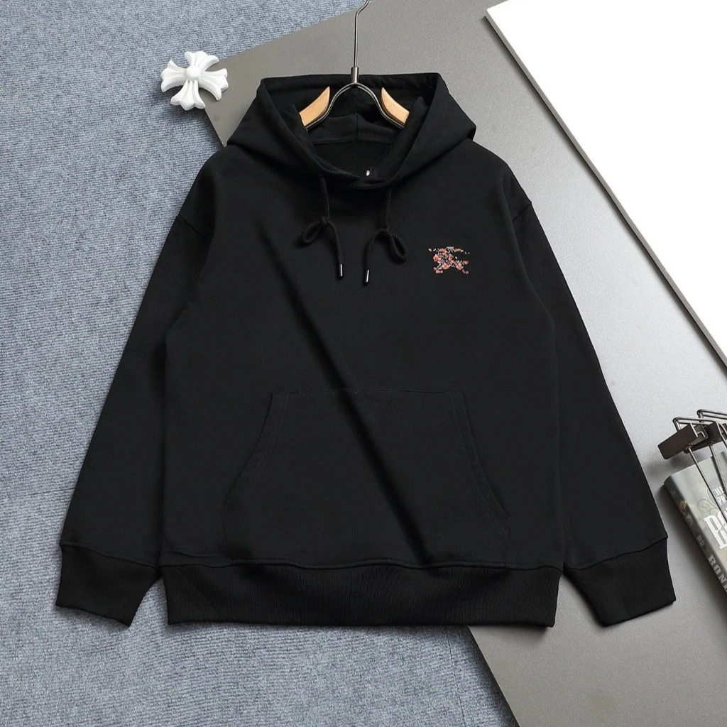 بربري خريف/شتاء جديد البلوز 2025 الرجال والنساء الأمريكية الخفيفة الفاخرة الاتجاه تنوعا سترة فضفاضة غير رسمية مقنعين