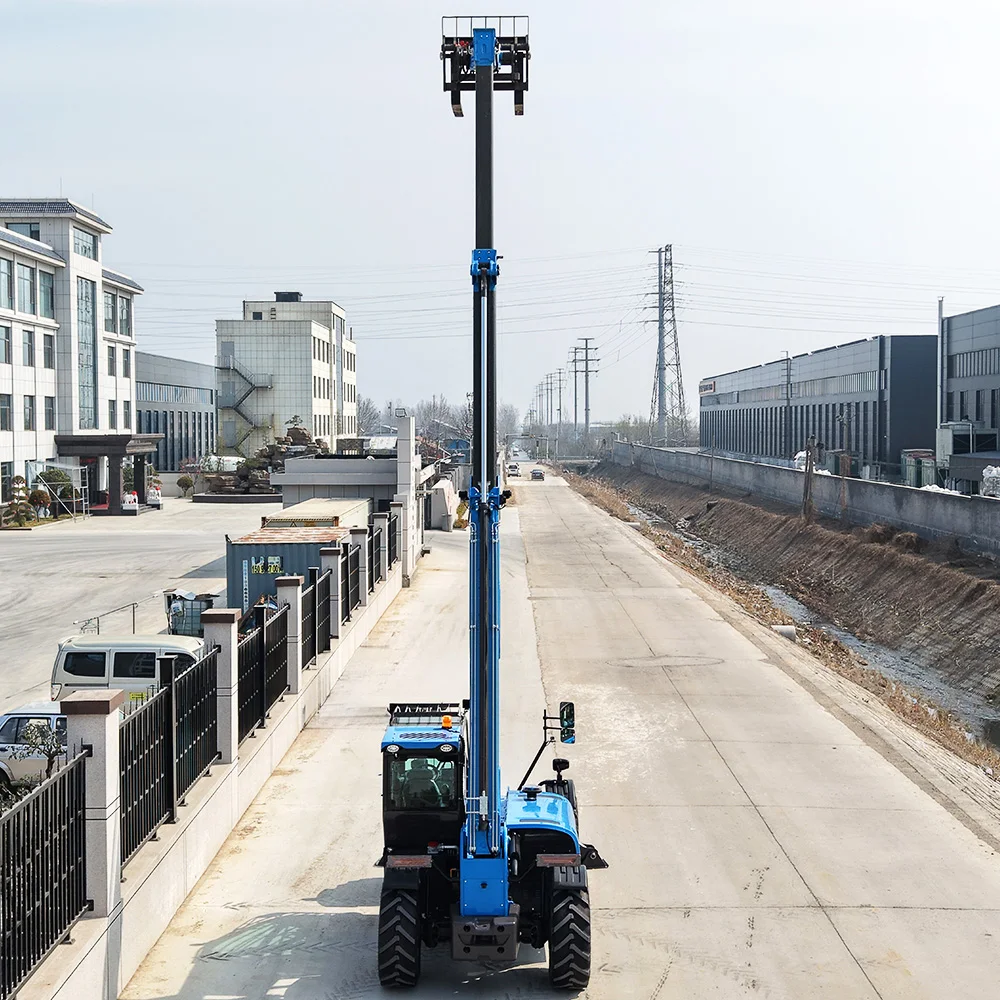 Telescopic Boom Handler For High-Level Stacking In Outdoor Storage Areas Of Warehouses Logistics Centers And Large Factories