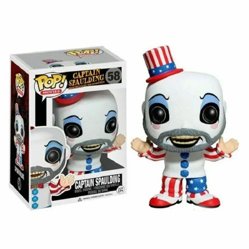 FUNKO POP  Captain Spaulding #58 Vinyl Action Figures Collection Model Toys for Children Birthday Gift