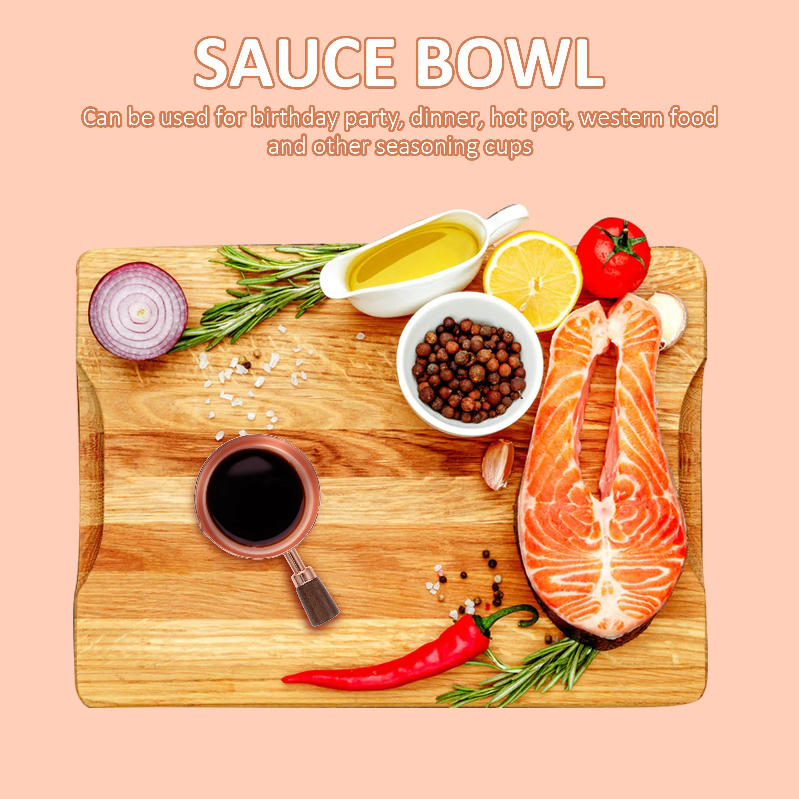 

1Pcs Kitchen Sauce Cup Fine Workmanship Smooth Surface Rust Proof Healthy Tableware for Birthday Party Dinner Hot Pot Soy Sauce