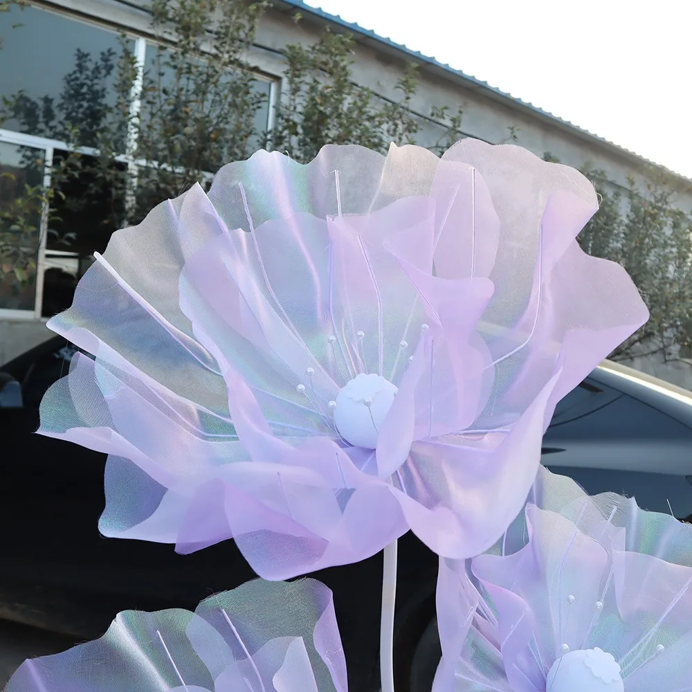 

Large Purple Poppy Flower Head, Wedding Decor, Shopping Mall Window Display, Yard Garden Decors, High Quality Artificial Flowers