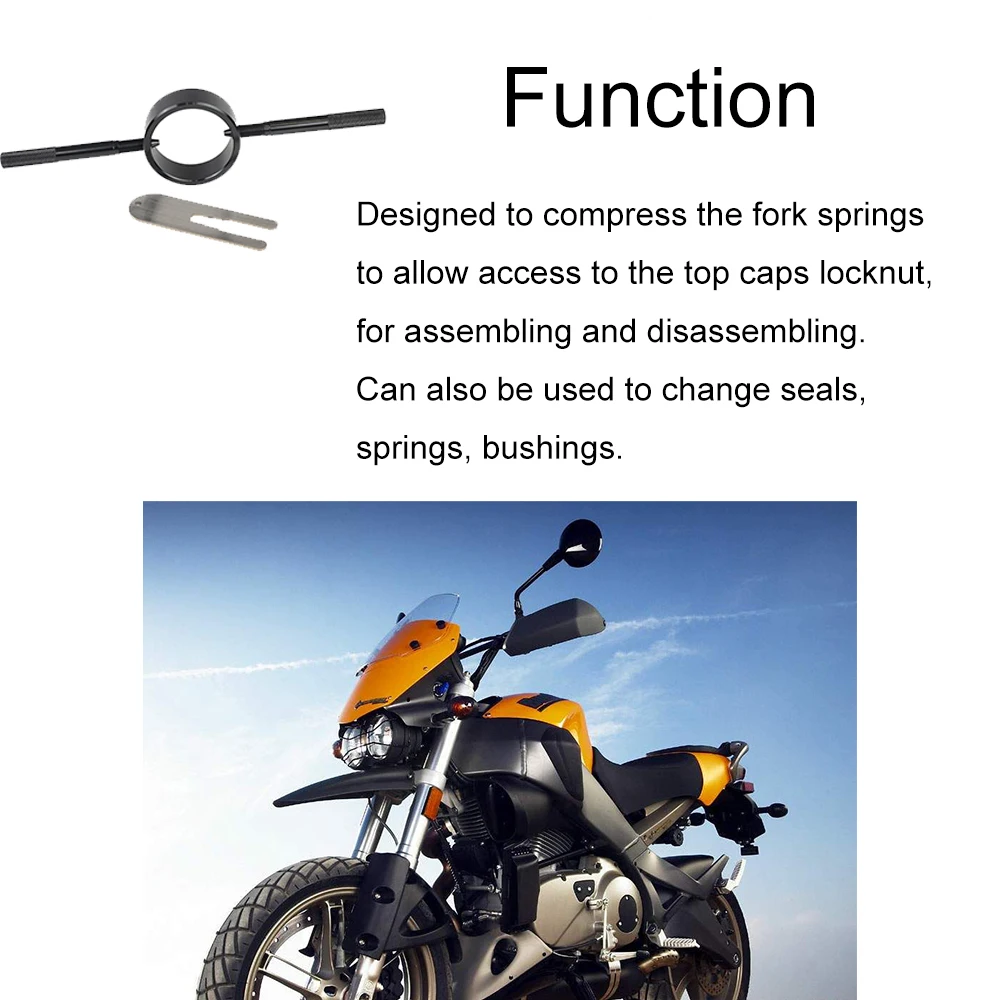 Aluminum Universal Motorcycle Fork Spring Compressor Tool Kit For BMW F800GS S1000RR For Ducati 748 749 749R 848 For Suzuki GSXR