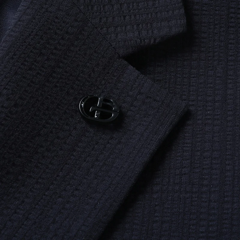 Blazer ขนาดใหญ่ XL-7XL กลางแจ้งผู้ชาย Casual แฟชั่นแนวโน้ม Sporty สีทึบสไตล์อังกฤษธุรกิจสุภาพบุรุษงานแต่งงาน Blazer