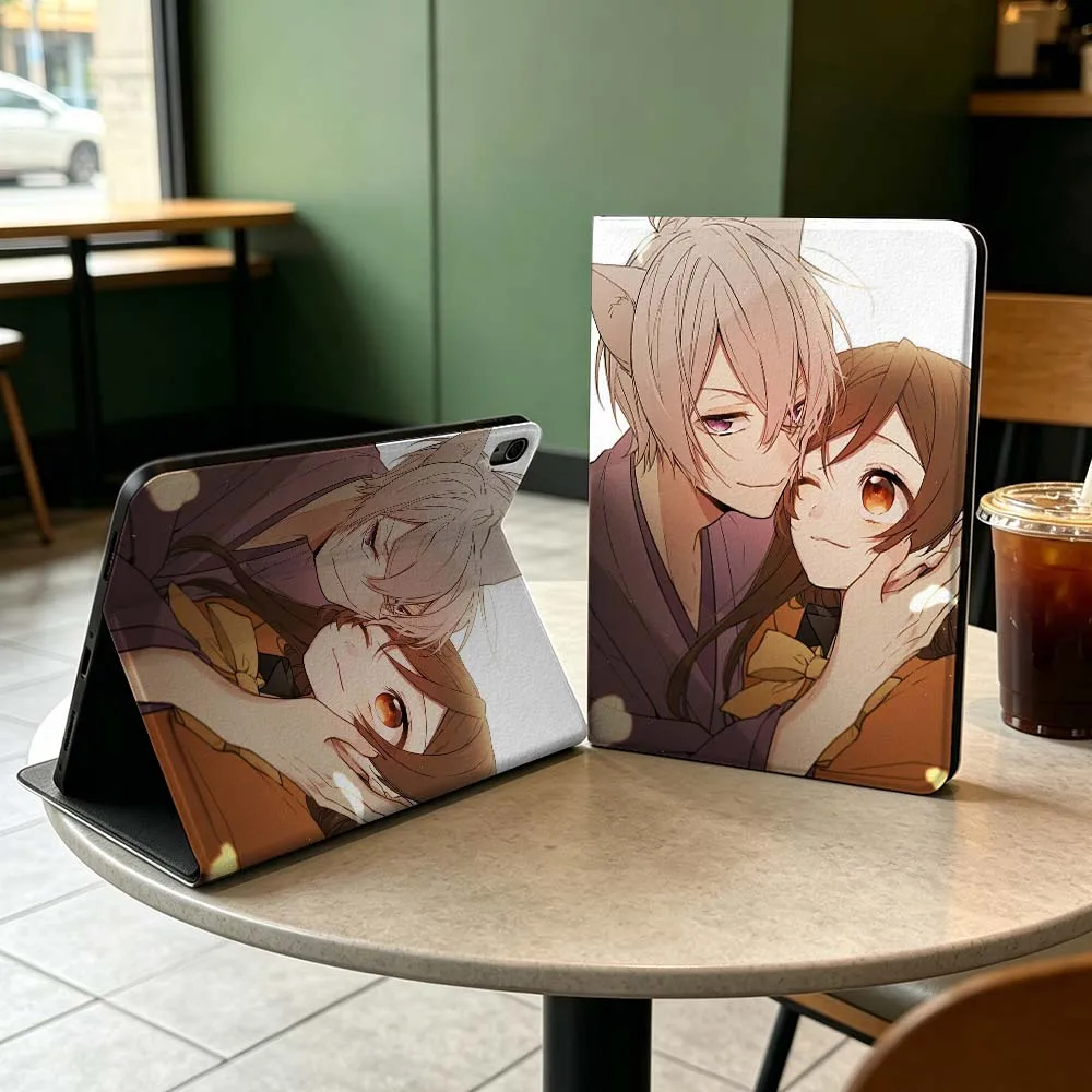 Tomoe x Nanami For iPad Pro mini Air A16 A14 3 4 5 6th 7 7th 11th Gen 10.2 9.7 11 10.5 10.9 12.9 13 Inch Tablet Case Gift