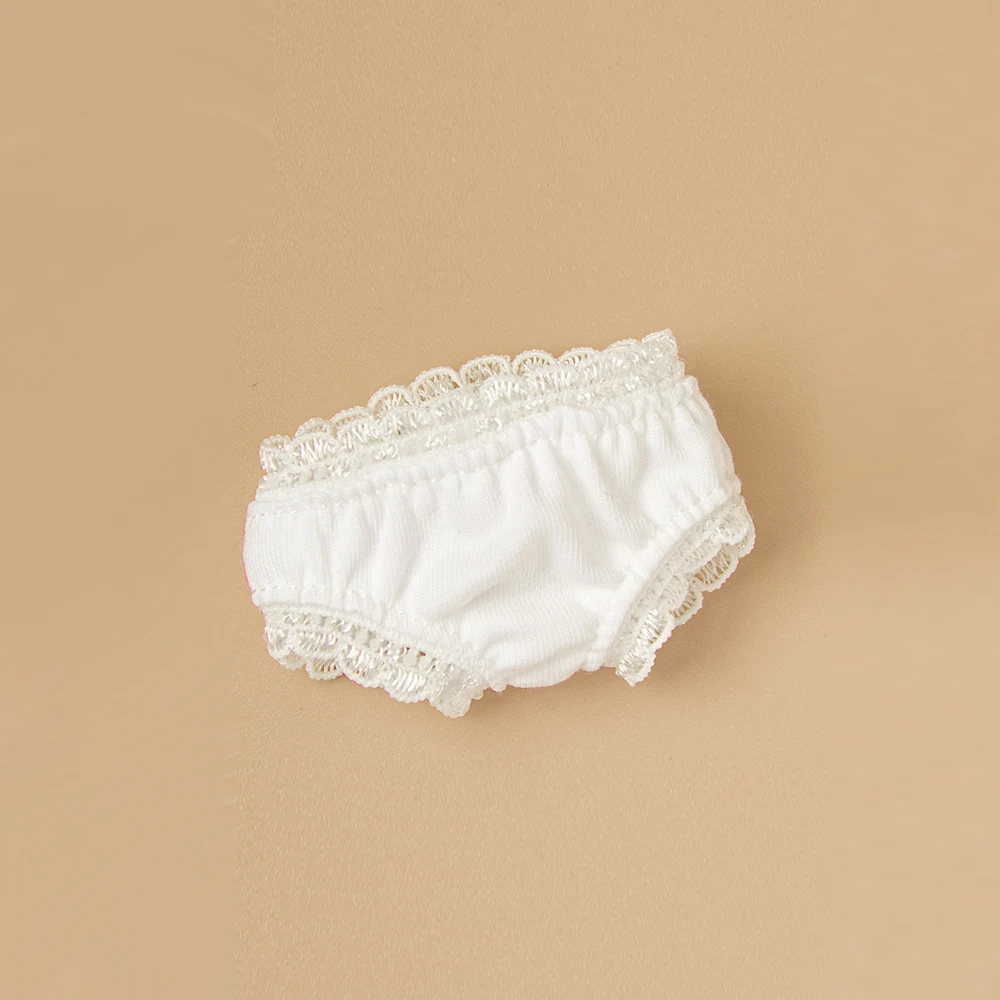 Slip en dentelle blanche pour poupée BJD 1/6, sous-vêtement mignon knUnicef, culotte de sécurité, pantalon sanitaire pour Diandian Fat Body