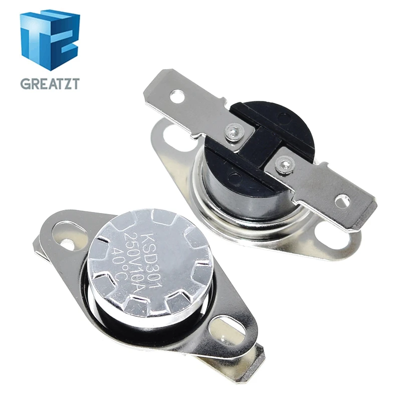 Термостат-greatzt-ksd301-250В-10А-нормально-закрытый-nc-с-терморегулятором-диапазон-температур-от-40°c-до-135°c-для-arduino