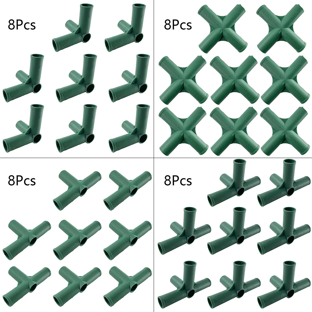 8 sztuk 19MM plastikowe złącze 4 rodzaje stabilne wsparcie Heavy Duty rama szklarni złącze budowlane złącze szklarniowe