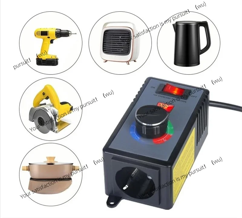 for Speed Controller 230 V, Frequency Converter 230 V, Motor Voltage Regulator AC 220 V 10 A Highest Power 4000 W, EU Plug