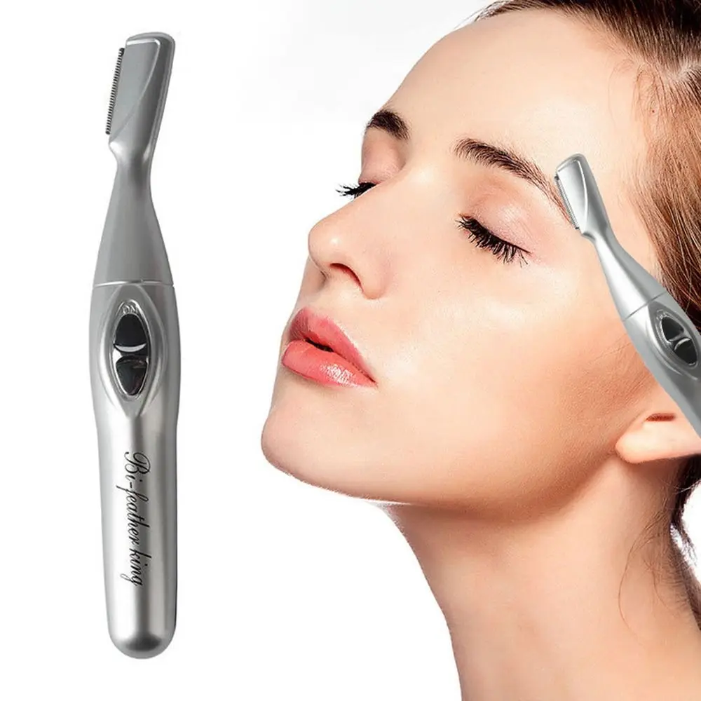 Herramientas de belleza para maquillaje moldeador de cejas, afeitadora para mujer, removedor de vello para cejas, maquinilla de afeitar Facial, recortador eléctrico de cejas, Mini depiladora