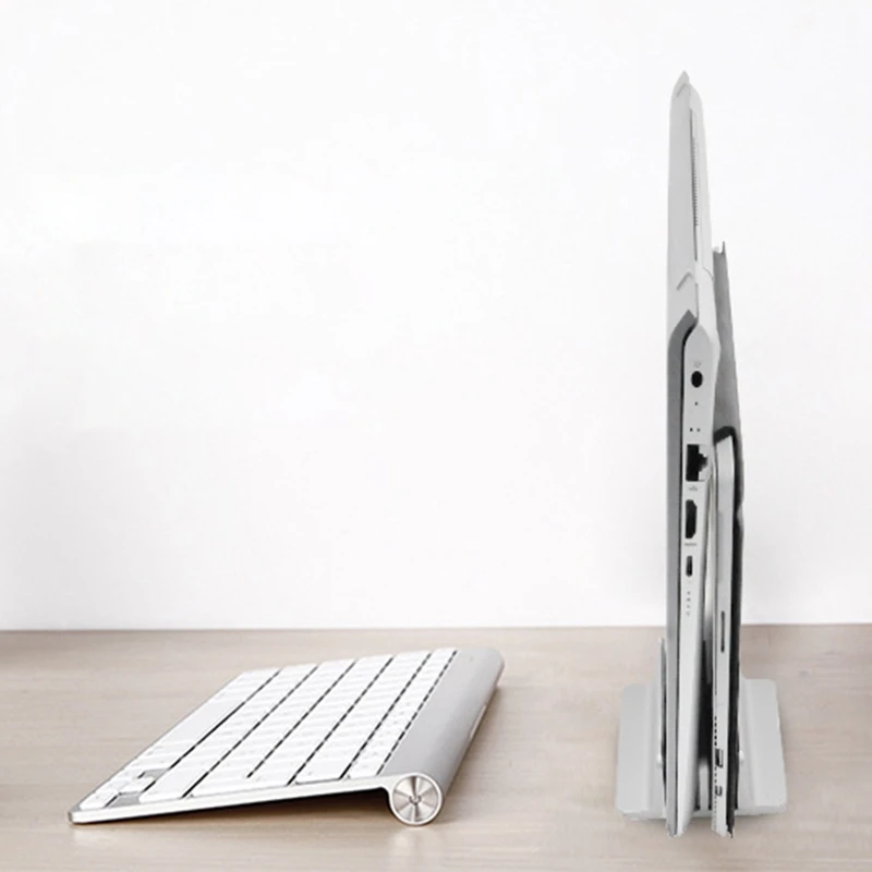 حامل كمبيوتر محمول عمودي قابل للطي من الألومنيوم لقاعدة تخزين الكمبيوتر المحمول اللوحية #2