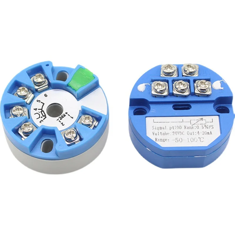 

Integrated Temperature Transmitter Module PT100 Thermal Resistance Thermocouple 4-20ma Sensor 0-5V10v