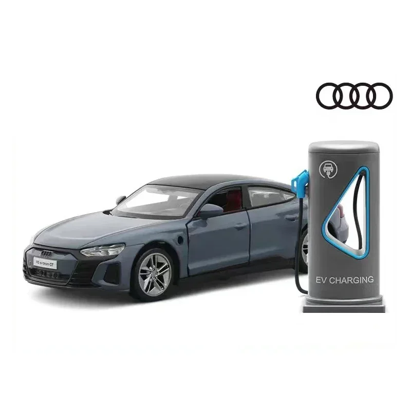 1:36 Audi RS e-tron GT pile de chargement alliage moulé sous pression modèle jouet voitures son lumière retirer voiture véhicule jouets