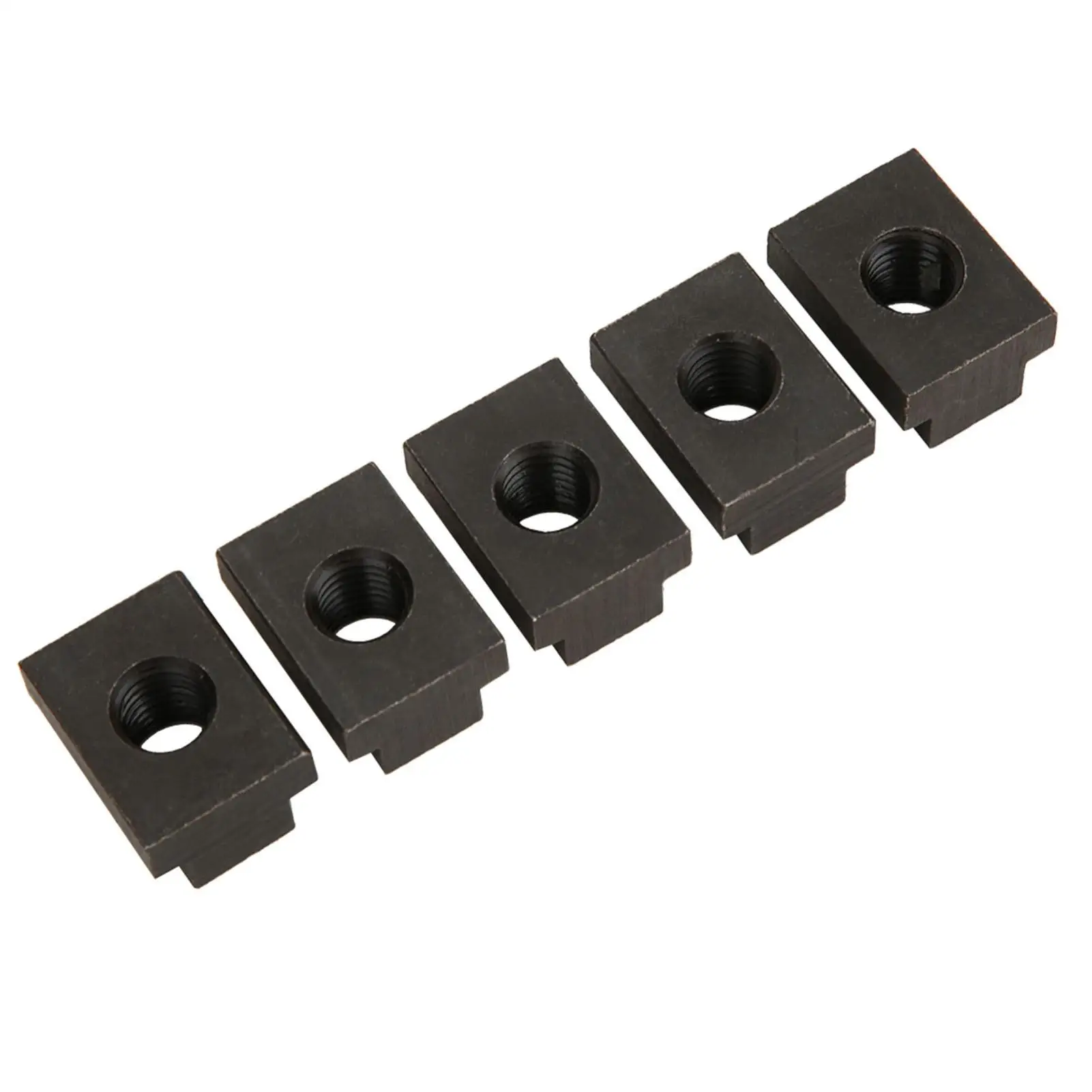 5pcs Black Oxide Finish T Slot Nuts Threads for Machine Tool Tables