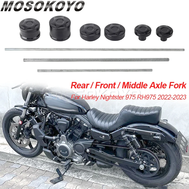 

Передняя средняя задняя ось крышка ползунка вилки для Harley Nightster 975 RH975 2022 2023 защита от падения колес мотоцикла
