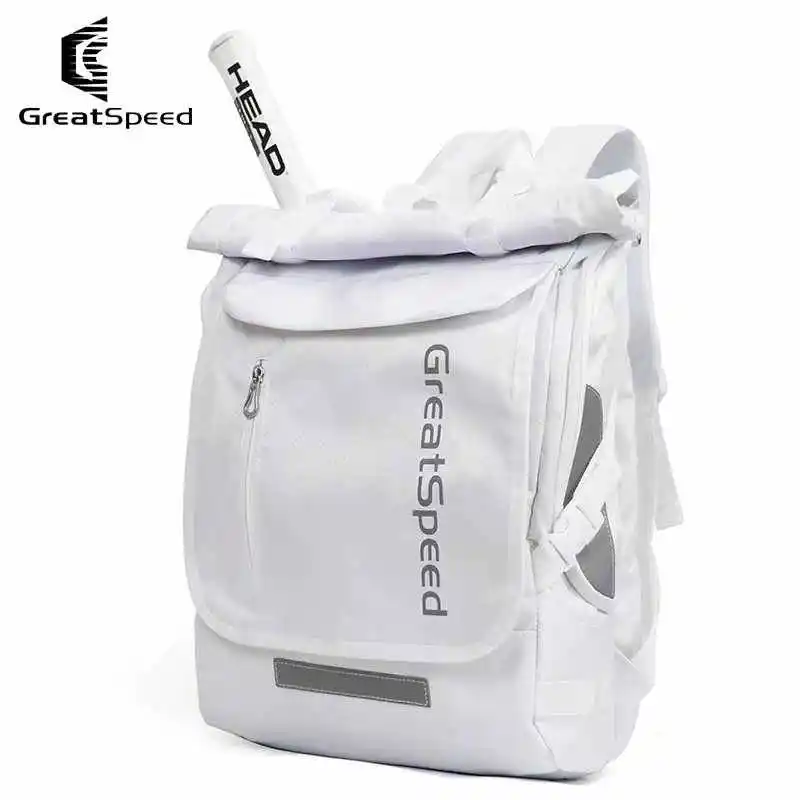 GreatSpeed Tennis Badminton Raquet Sports Bag Fashion Racket Backpack Can Hold 2 Rackets Suit for Men Women Child Adult