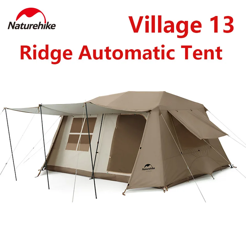 

Naturehike Village13 Automatic Tent Quick Open One-touch Tent 2-4 Person Camping Hut Tent Outdoor Picnic Rainproof Travel Tent