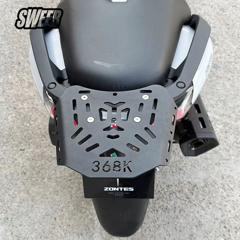 New Product For ZONTES 368K Carbon Steel Rear Tail Box Luggage Rack Motorcycle Top Case Mount Carrier Bracket Easy Installation