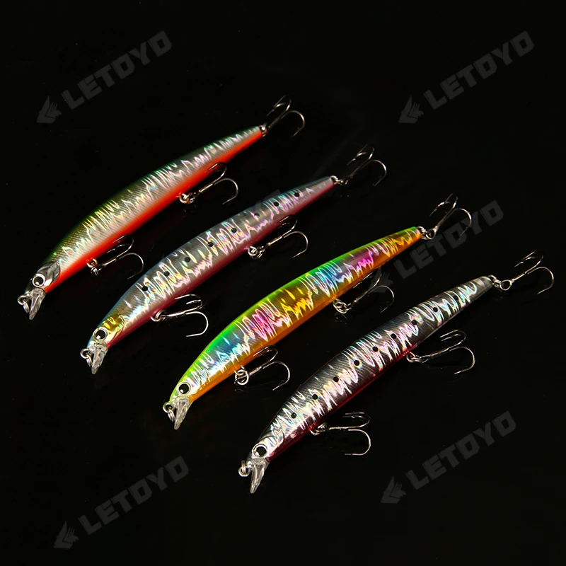 LETOYO 120mm 140mm Sinking Jerkbait Minnow Wobbler Artificial bait fishing lures freshwater For Bass Pike