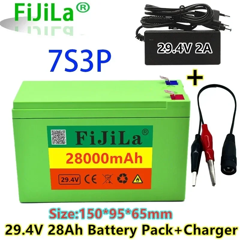 neue 7S 3P 18650 Li-Ion Akku 29,4 V 28000Mah Elektrische Fahrrad Moped/Elektrische/Lithium-ion Pack P2A Ladegerät