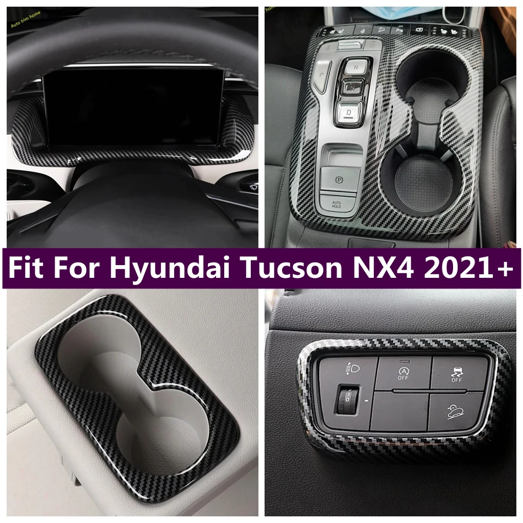 

Head Lamp Light Gear Shift Panel Water Cup Holder Air Conditioning Vent AC Outlet Cover Trim For Hyundai Tucson NX4 2021 - 2023