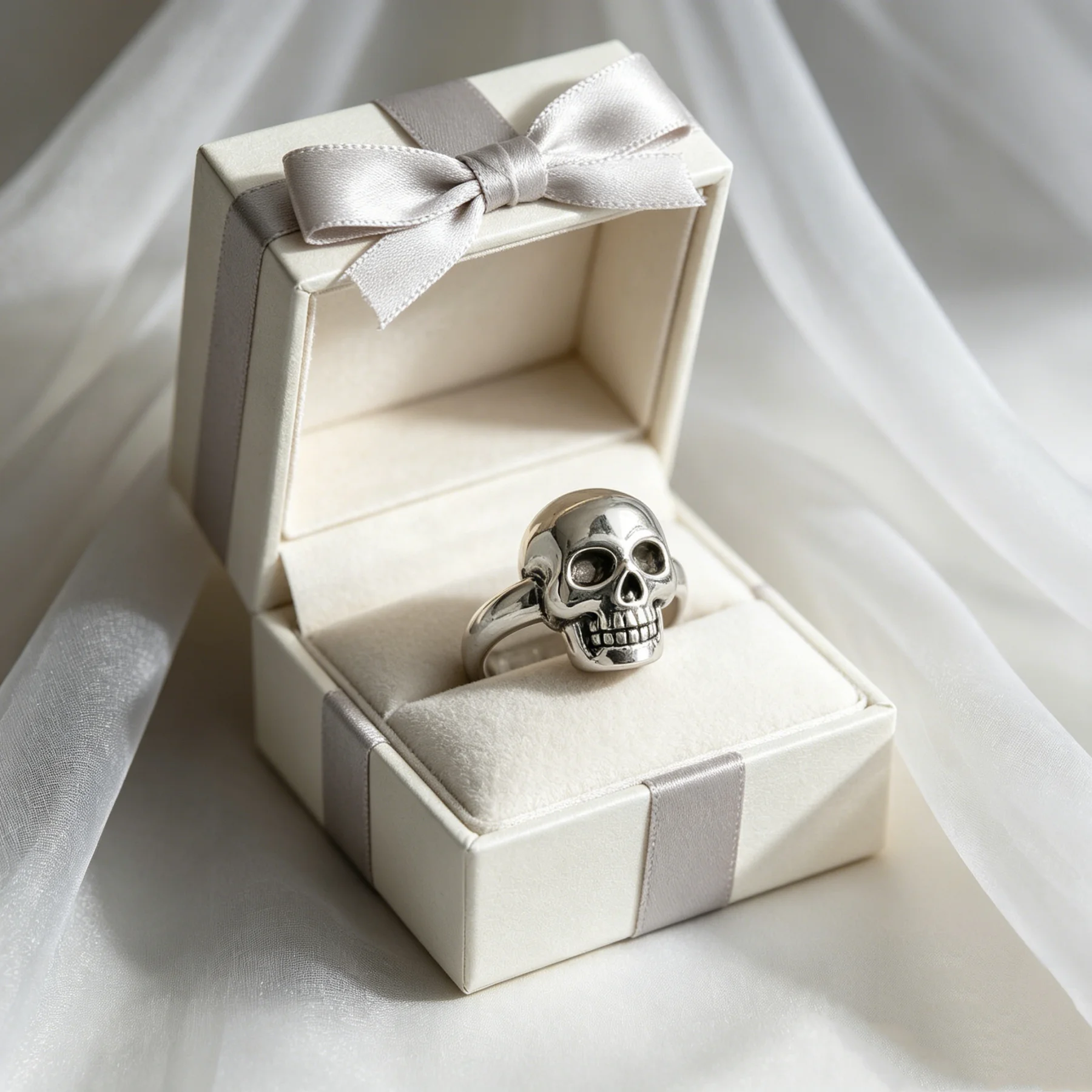 JK Retro skull ring, suitable for women's daily parties, Mother's Day, Valentine's Day, Halloween gifts, holiday gifts